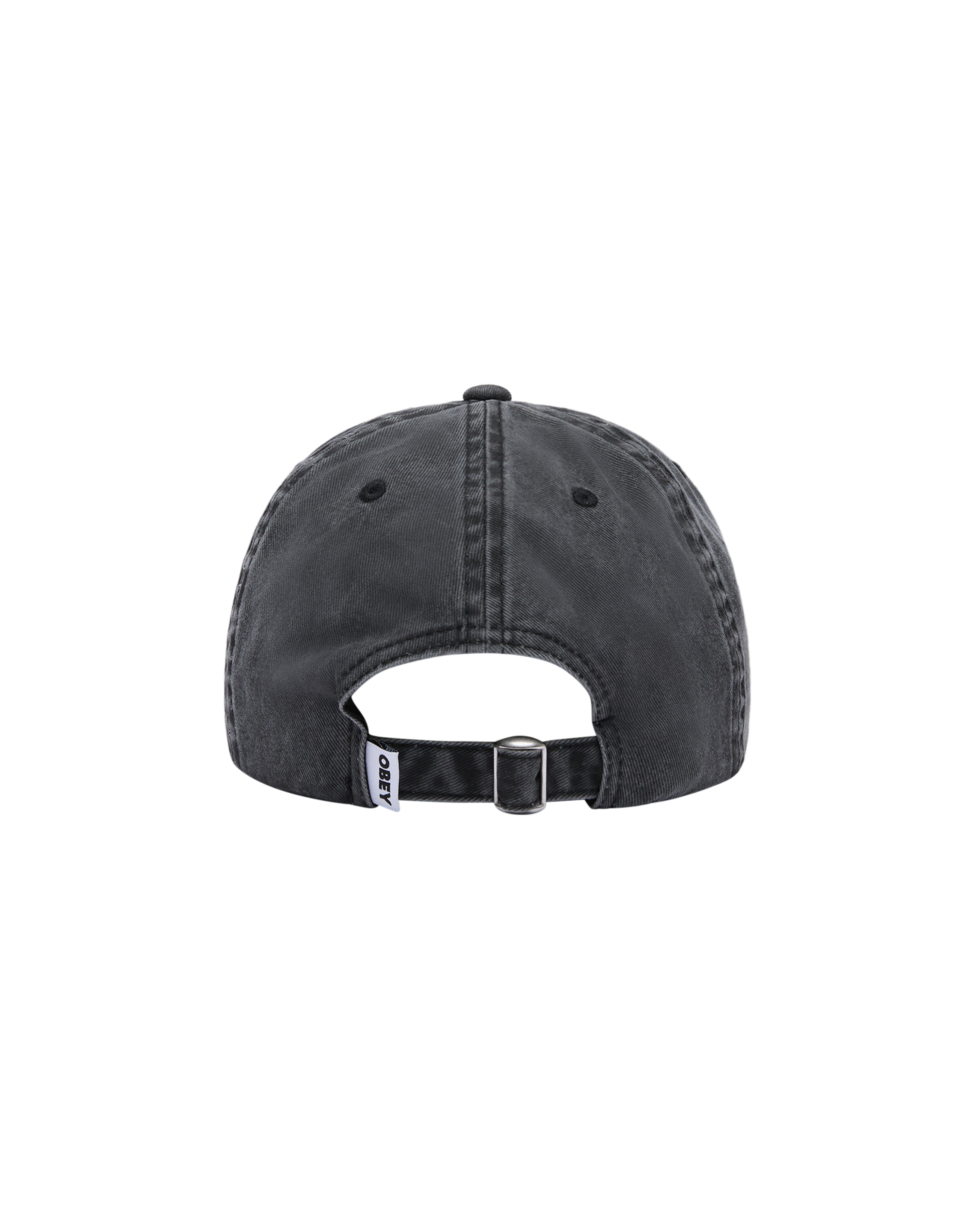 Obey Pigment Outline Delta 6 Panel SB Cap Black Unisex Mütze schwarz